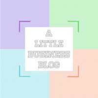 A Little Business Blog in an accented square